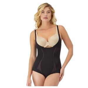 Maidenform Shaper Shapewear 2XL Open Bust Wear Your Own Bra Thigh Skimmer